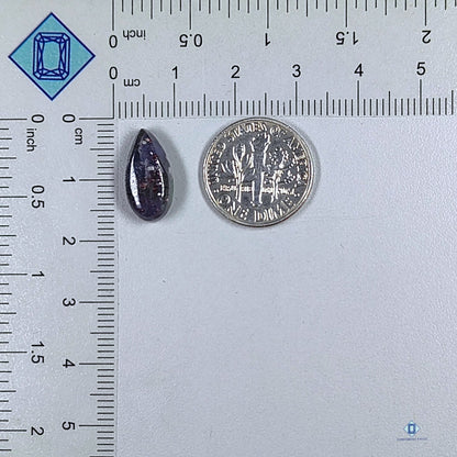 Iolite Sunstone Pear Cabochons