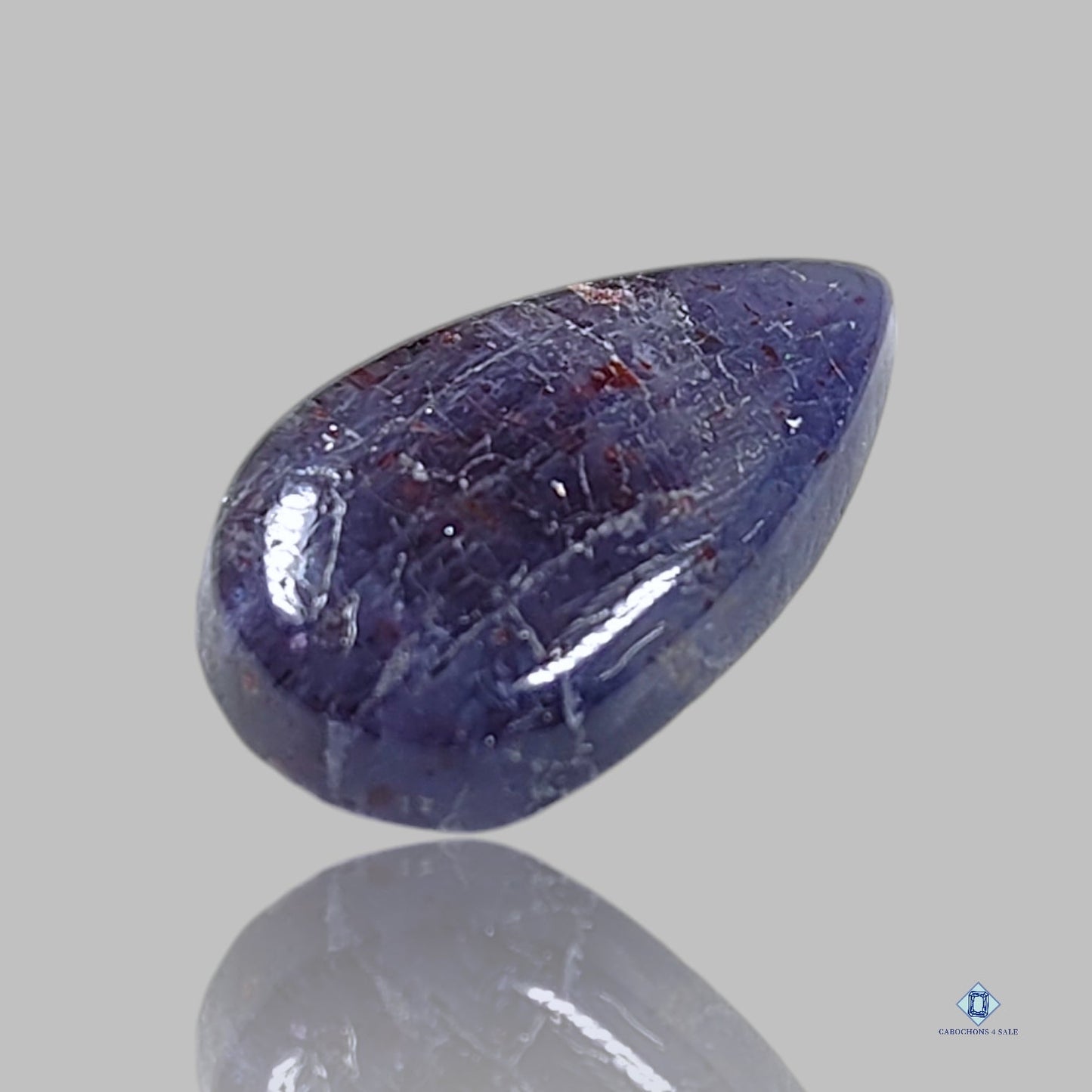 Iolite Sunstone Pear Cabochons