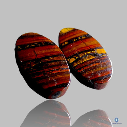 Iron Tiger Eye Round Pairs