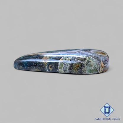 Cabujones de jaspe Kambaba natural en forma de pera de 33 x 30 x 6 mm de Madagascar, disponibles para la venta.