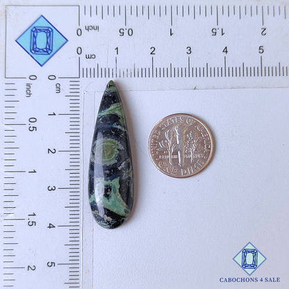 Kambaba Jasper Pear Cabochons
