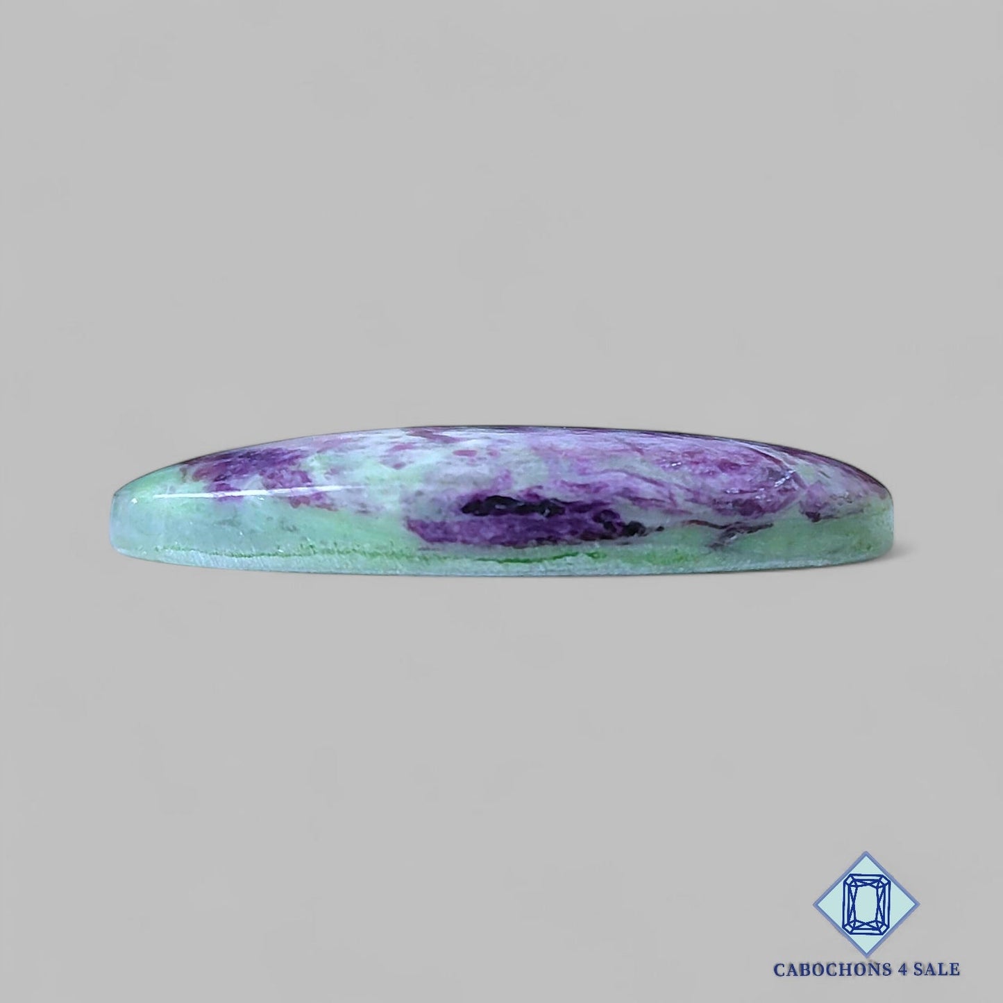 Cabujones ovalados de piedra preciosa kammererita natural de 44 x 22 x 6 mm, procedentes de Turquía, disponibles para la venta.