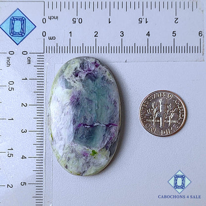 Natural Kammererite Gemstone Oval Cabochons 45*28*7mm from Turkey  available for sale