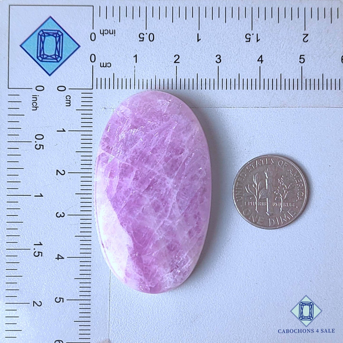 Natural Kunzite Gemstone  Oval Cabochons 48*28*7mm from Brazil  available for sale
