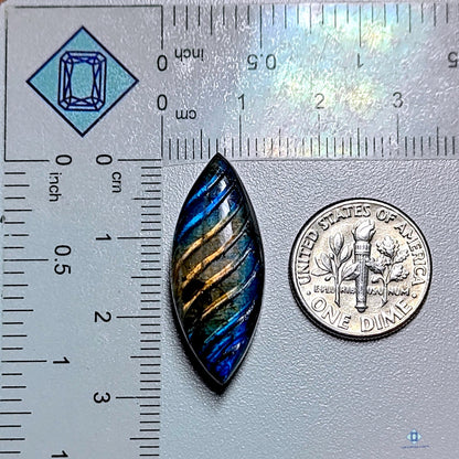 Labradorite Marquise Carvings