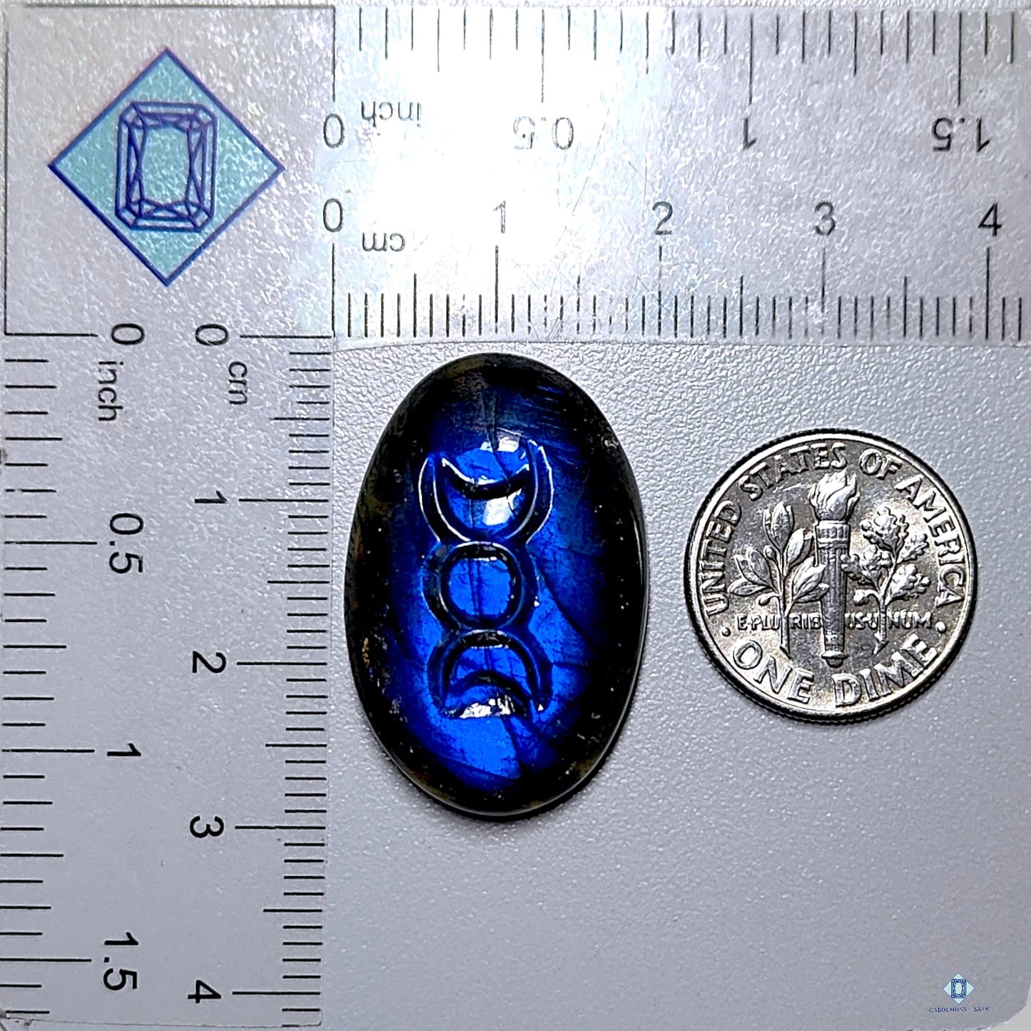 Labradorite Oval Carvings