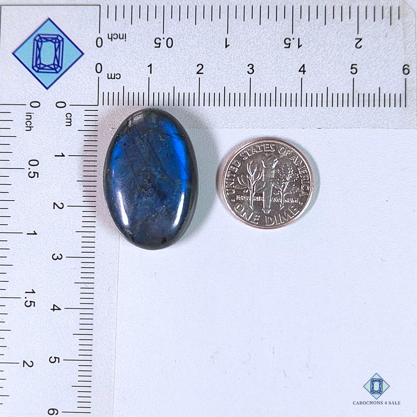 Blue Labradorite Oval Cabochons