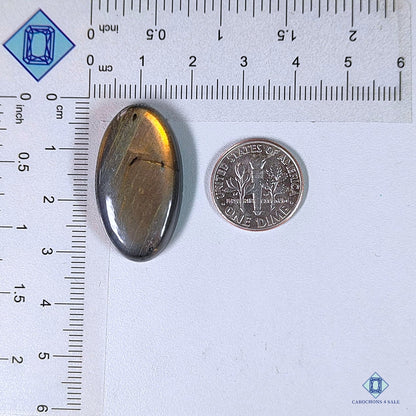 Yellow Labradorite Oval Cabochons