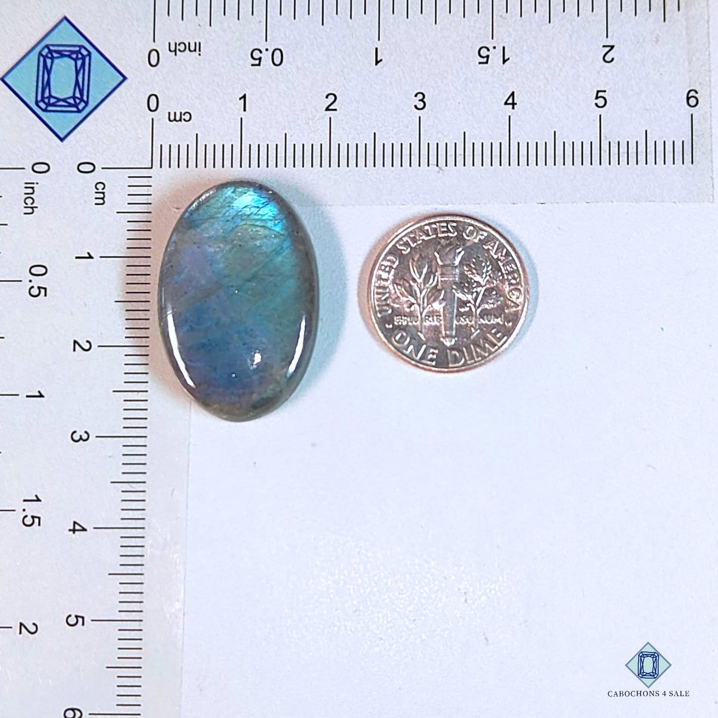 Blue Labradorite Oval Cabochons