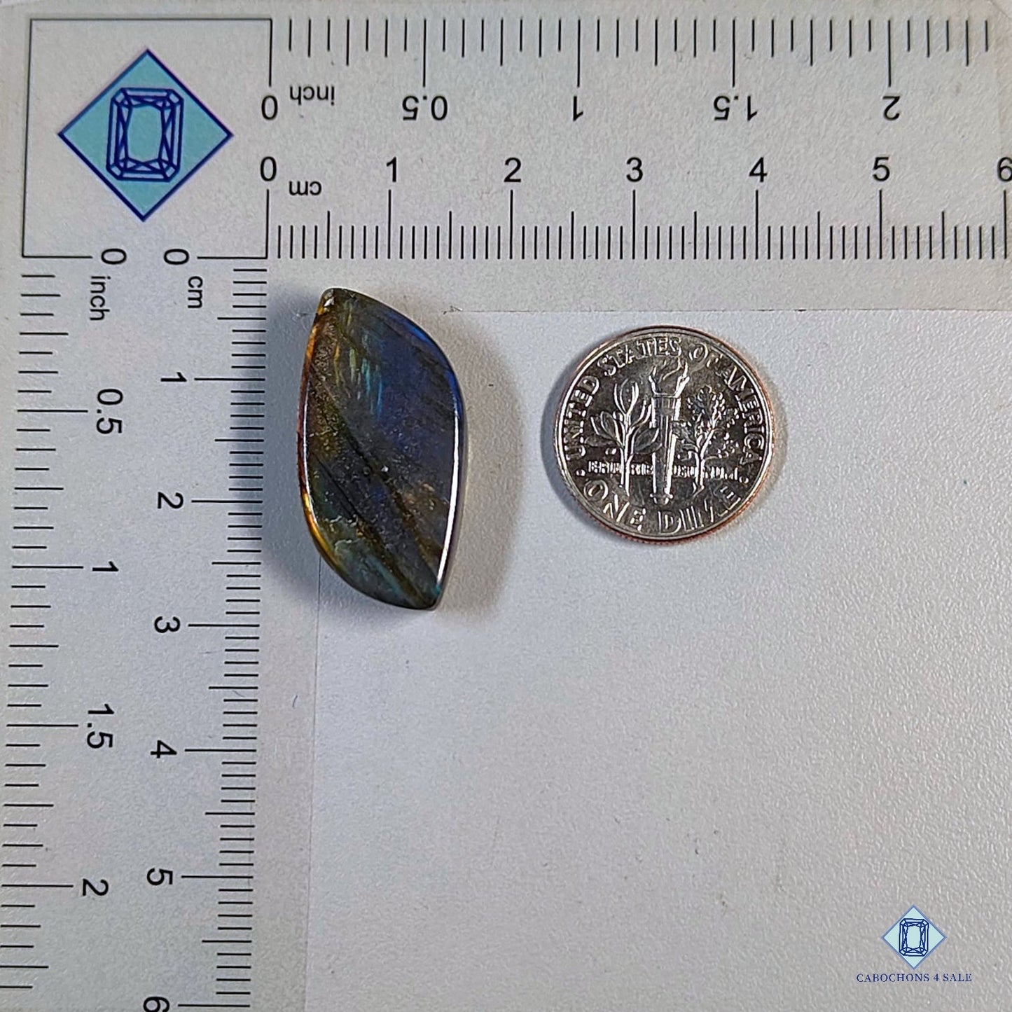 Cabujones de fantasía de labradorita multicolor 