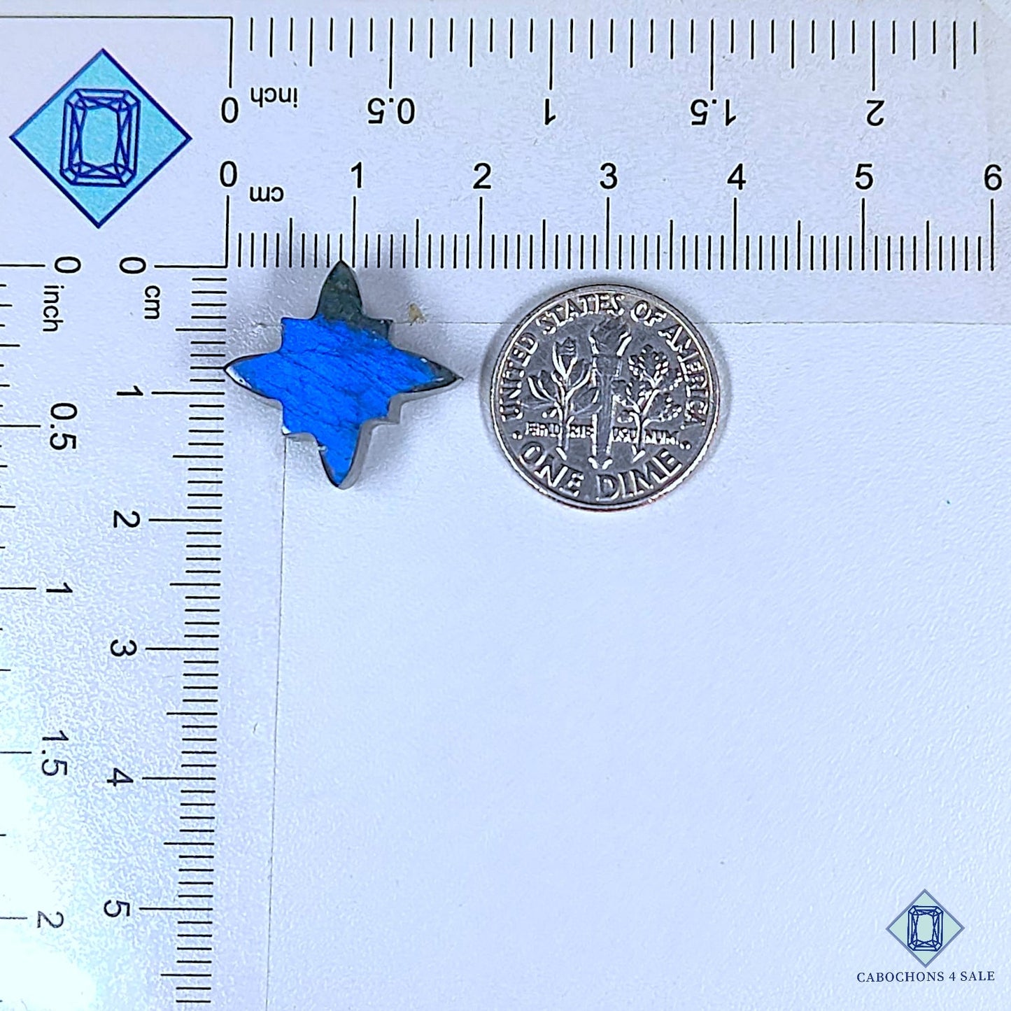 Natural Blue Labradorite Gemstone  Fancy Carvings 17*12*6mm from Madagascar available for sale