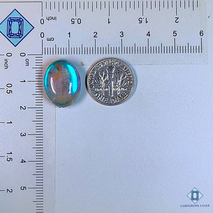 Blue Labradorite + Crystal Quartz Doublet Gemstone  Oval Doublets 18*14*7mm available for sale