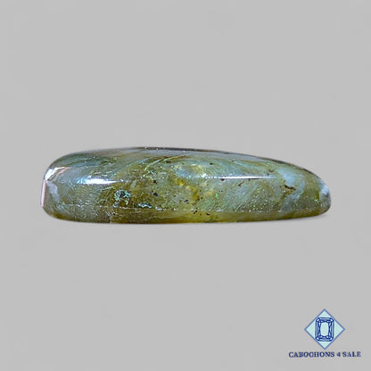 Cabujones de labradorita multicolor natural de 30 x 20 x 7 mm de Madagascar, disponibles para la venta.