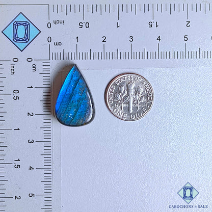 Natural Labradorite Gemstone  Pear Cabochons 23*15*7mm from Madagascar available for sale