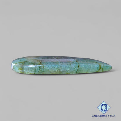 Cabujones de labradorita multicolor natural de 40 x 30 x 5 mm, de Madagascar, disponibles para la venta.