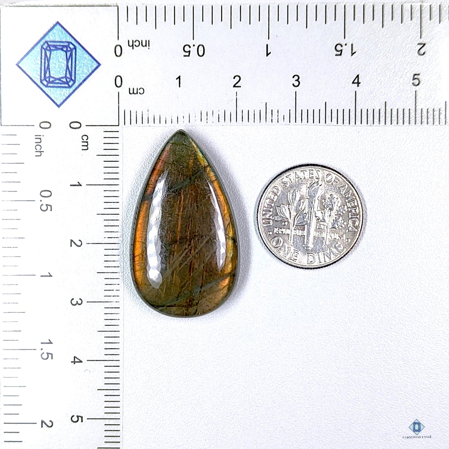 Labradorite Pear Cabochons