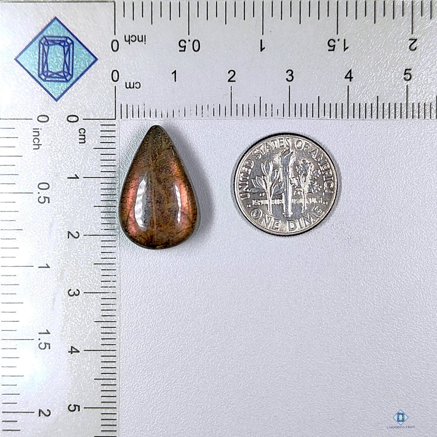 Purple Labradorite Pear Cabochons