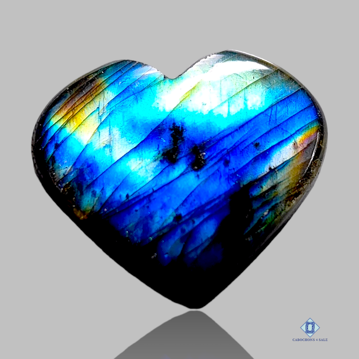 Labradorite-Heart-Cabochons