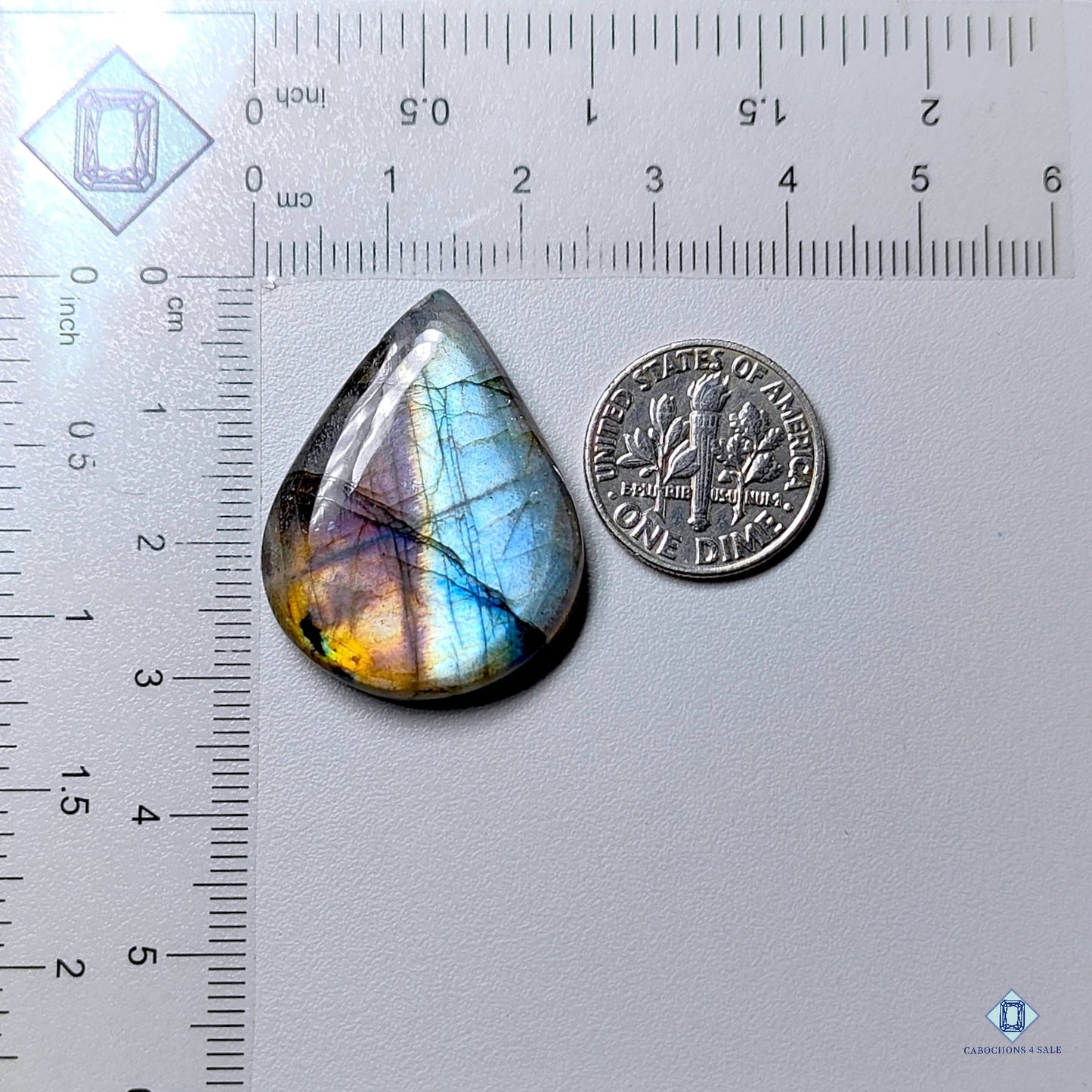 Labradorite Pear Cabochons