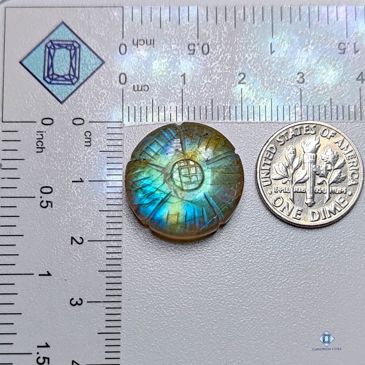 Labradorite Round Carvings