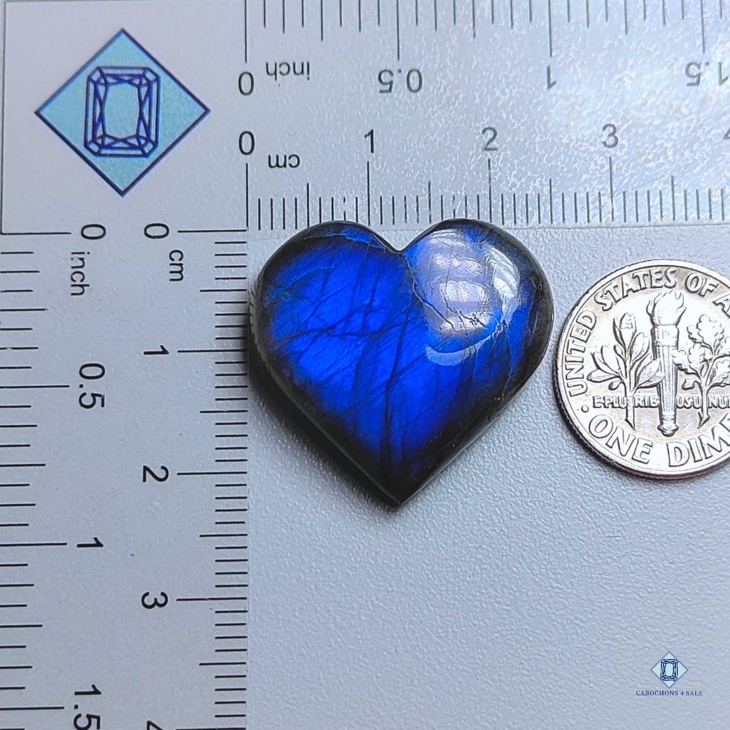 Labradorite Heart Carvings