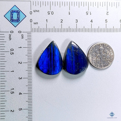 Labradorite Pear Pairs