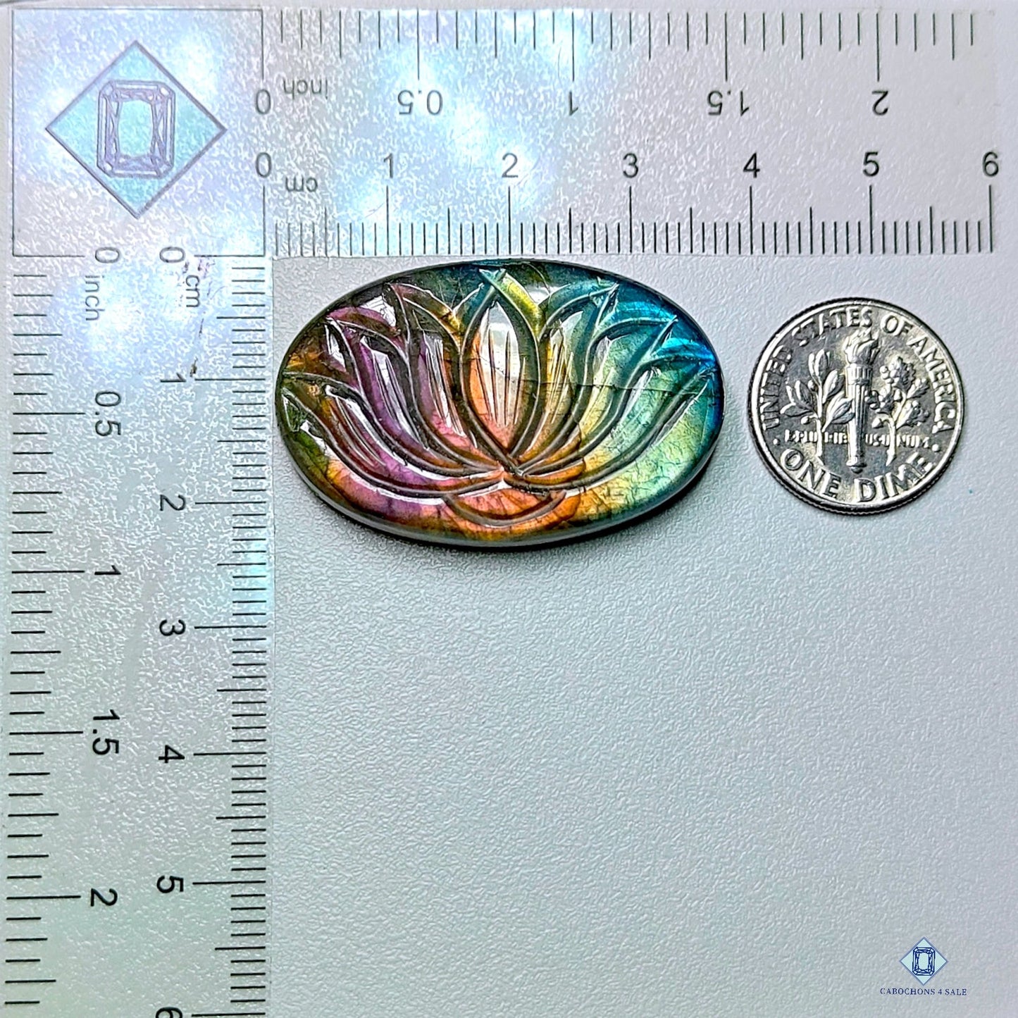 Labradorite Oval Carvings