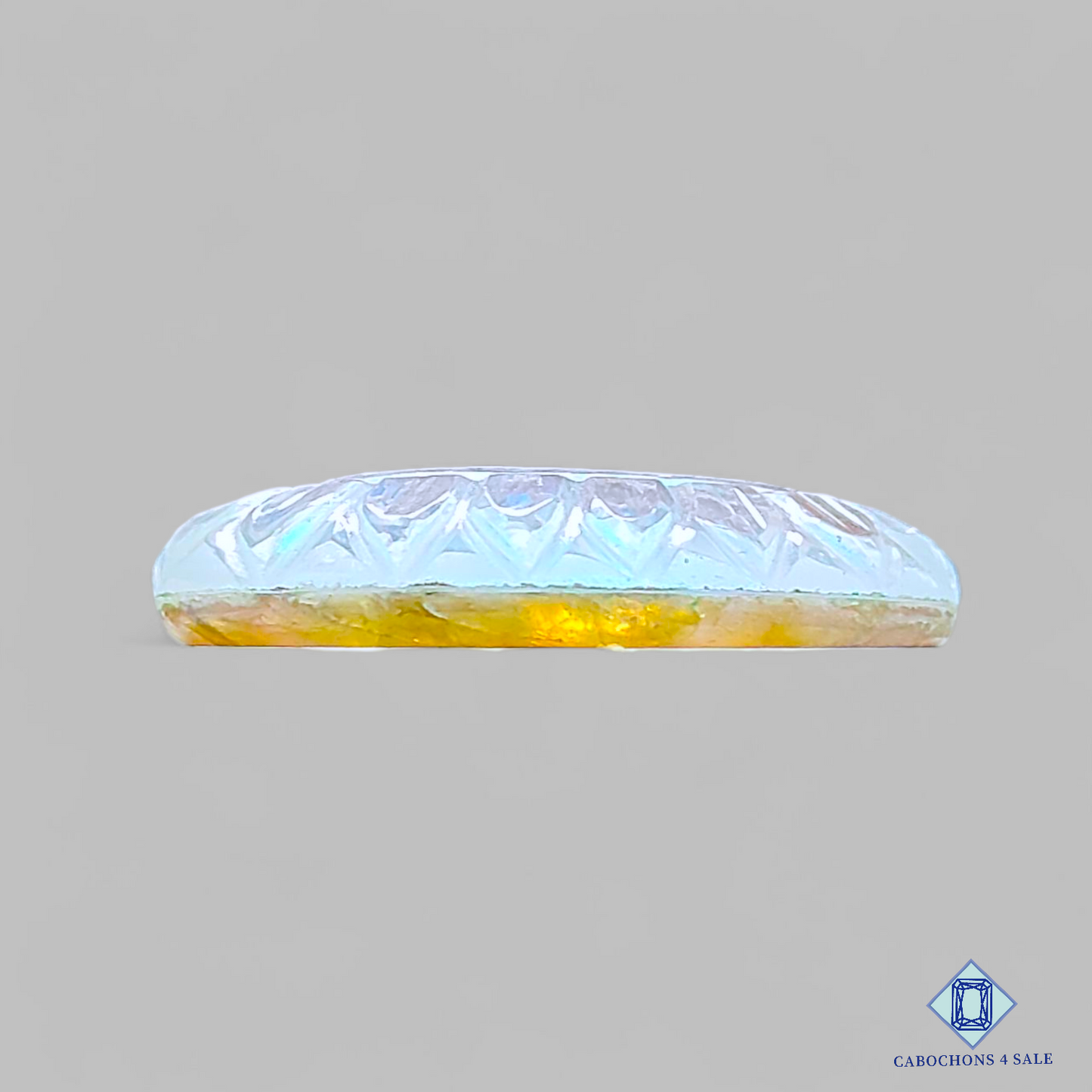 Labradorite Coated + Crystal Quartz Doublet