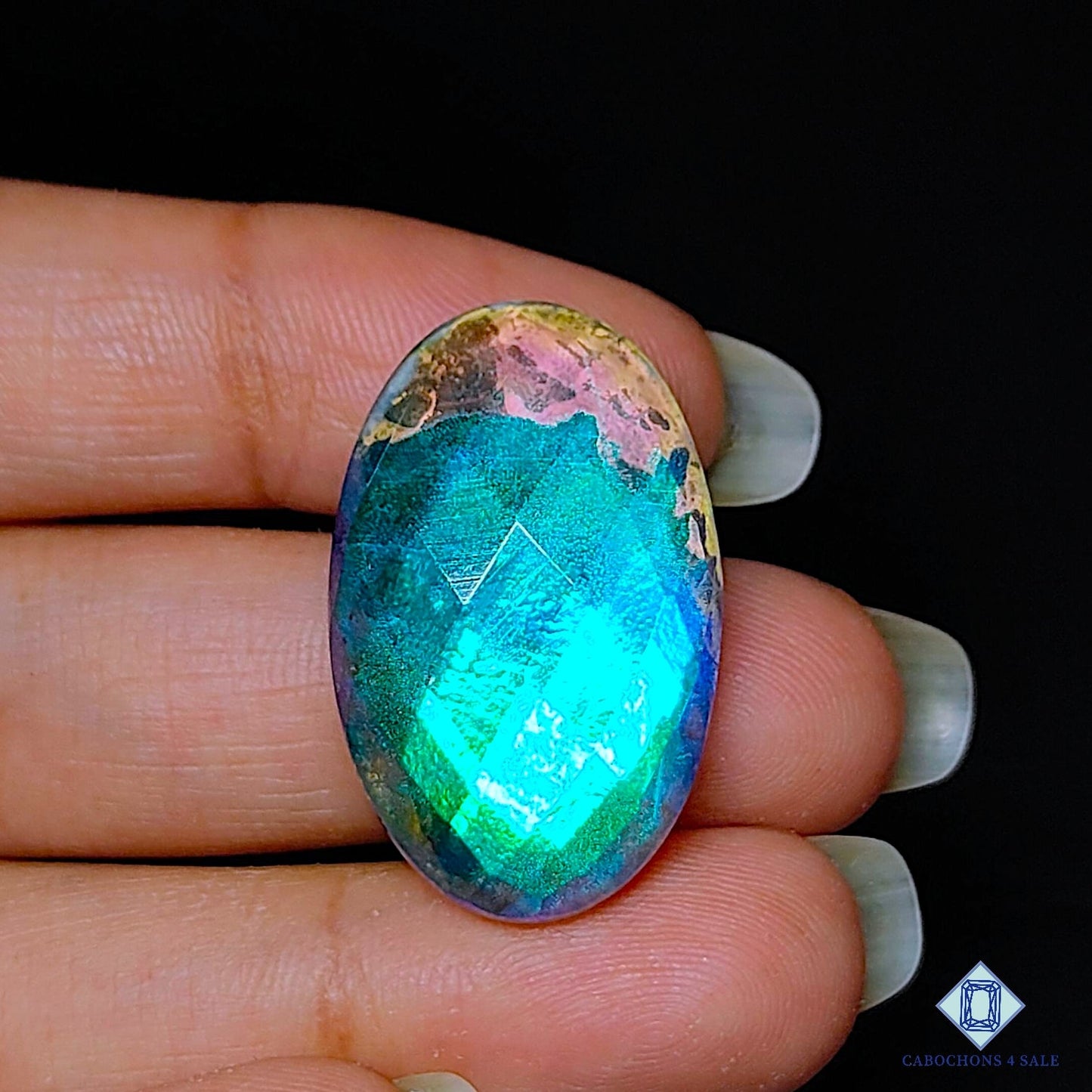 Labradorite Coated Doublet