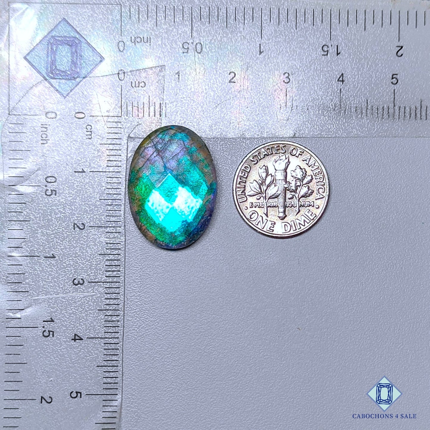 Labradorite Coated Doublet