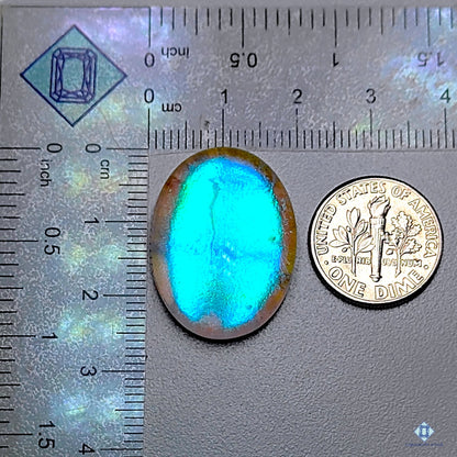 Labradorite Coated Doublets Oval Doublets