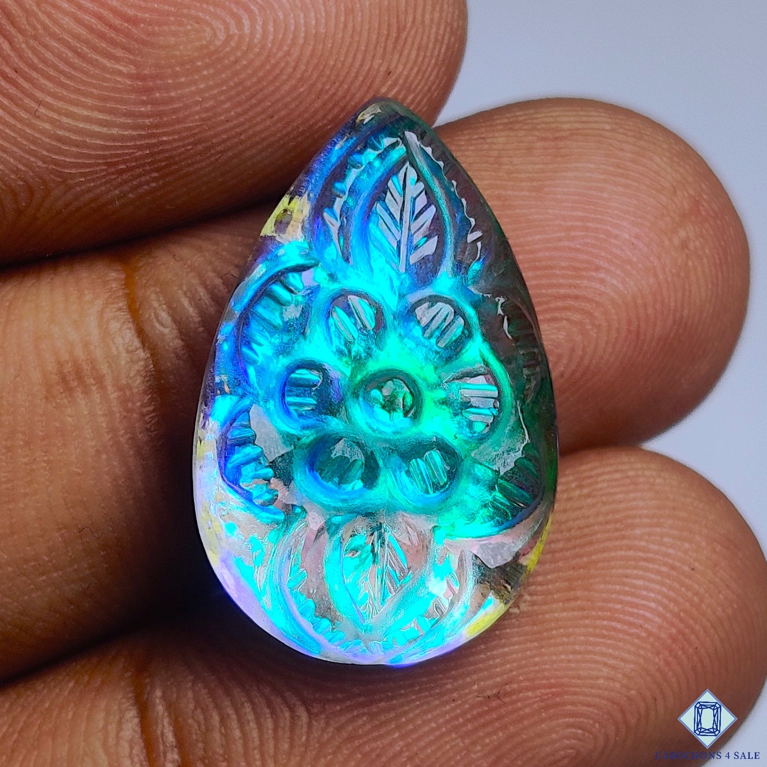 Labradorite + Crystal Quartz Doublet