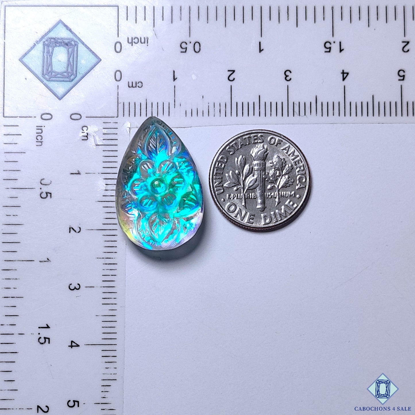 Labradorite + Crystal Quartz Doublet