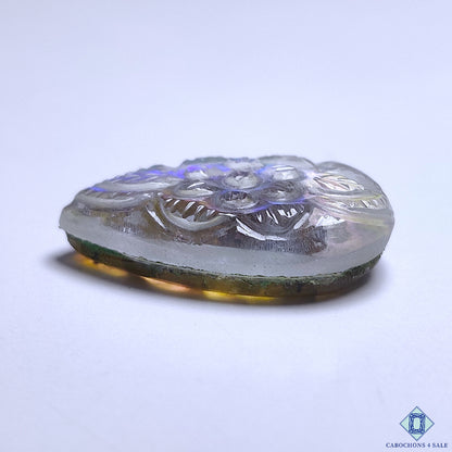 Labradorite + Crystal Quartz Doublet