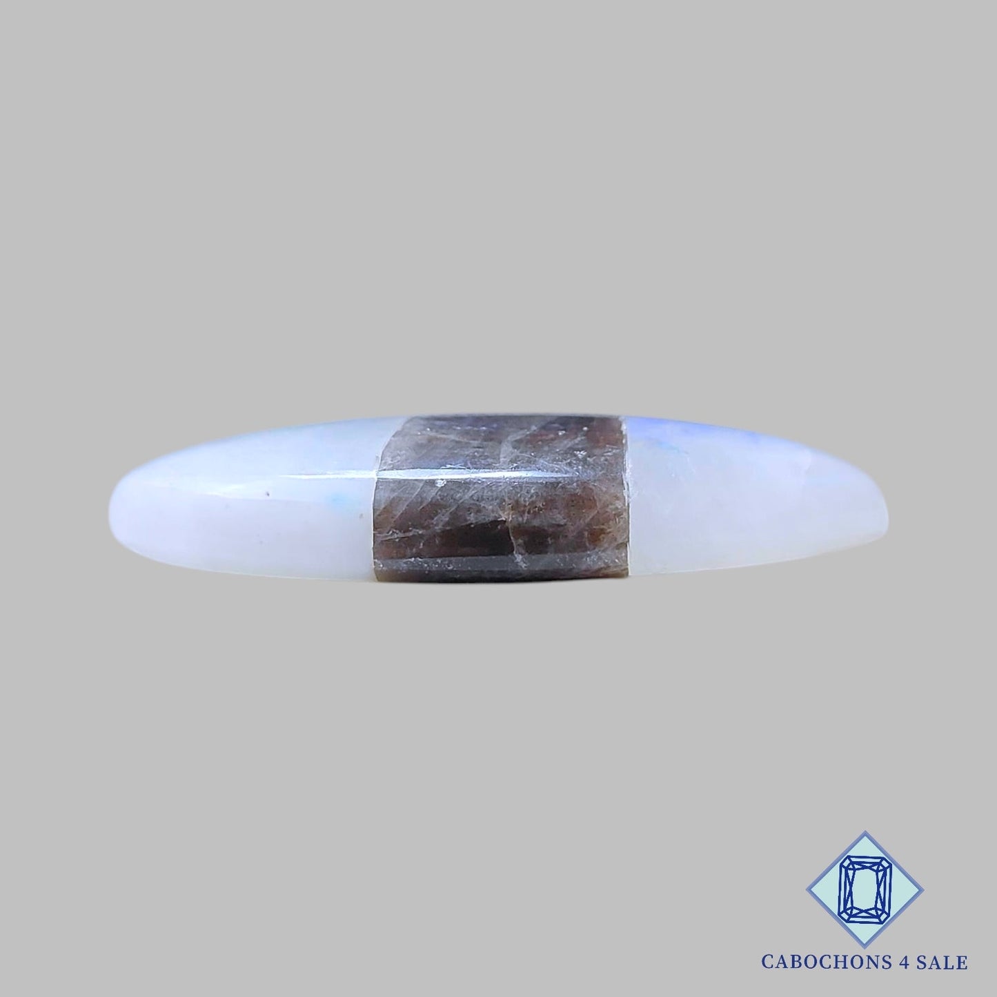 Labradorite + Moonstone Gemstone  Marquise Doublets 41*17*7mm available for sale