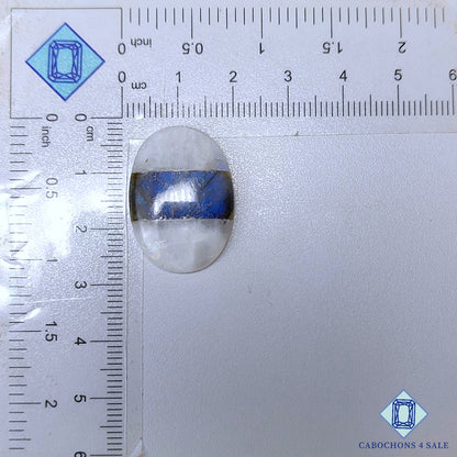 Labradorite + Moonstone Gemstone  Oval Doublets 26*19*5mm available for sale