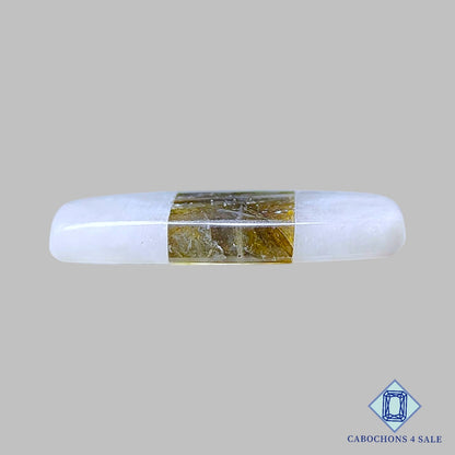 Labradorite + Moonstone Gemstone  Rectangle Doublets 30*15*4mm available for sale