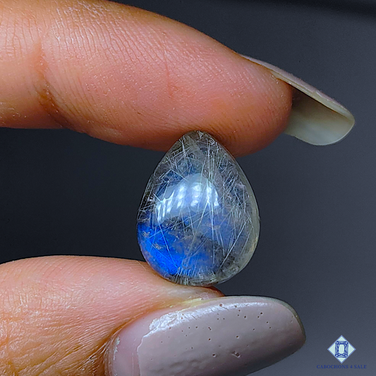 Labradorite + Rutile Quartz Doublet