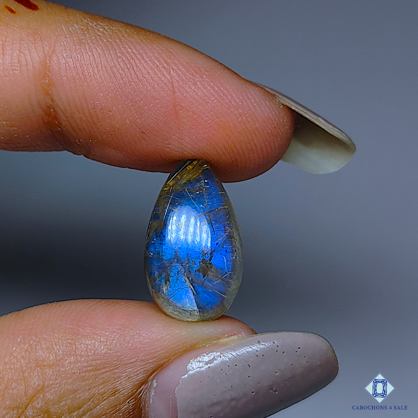 Labradorite + Rutile Quartz Doublet