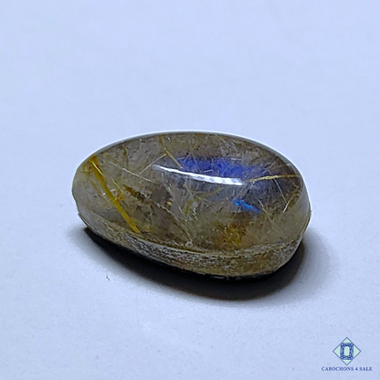 Labradorite + Rutile Quartz Doublet