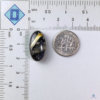 Labradorite + Golden Rutile Quartz Doublets Oval Doublets