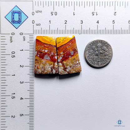 Lahontanite Jasper Rectangle Pairs