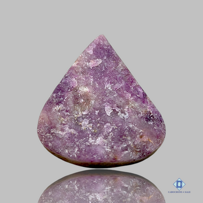 Lepidolite-pear-Druzy