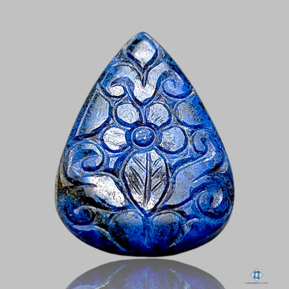 Lapis Pear Carvings