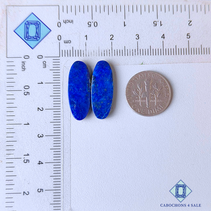 Pares ovalados de lapislázuli