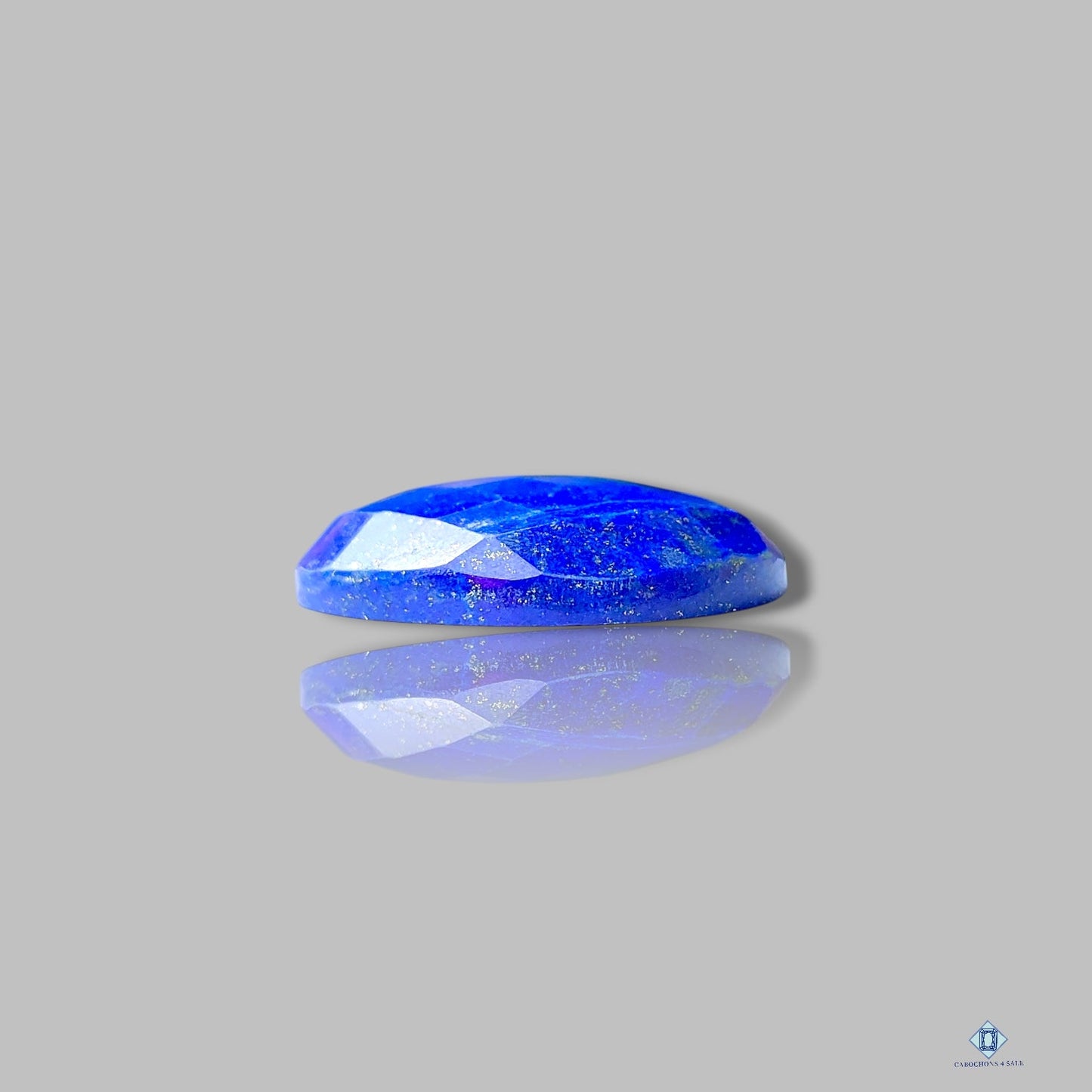 Lapis Lazuli Oval Checker Cut