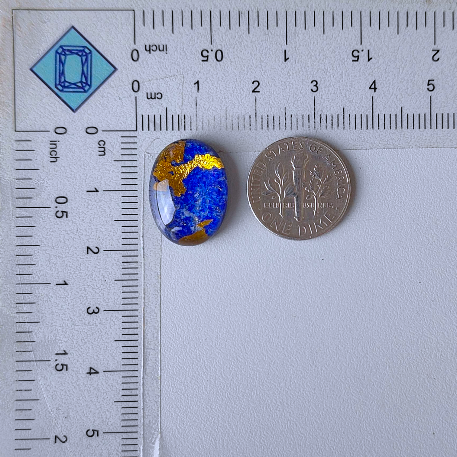 Lapis Lazuli + Crystal Quartz Doublets