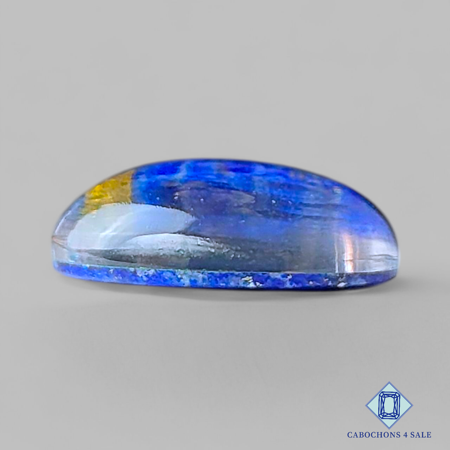 Lapis Lazuli + Crystal Quartz Doublets