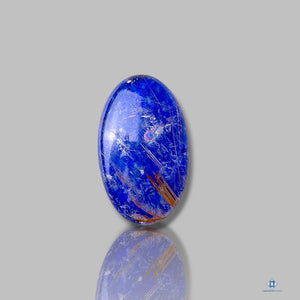 Lapis Lazuli + Golden Rutile Quartz Oval Doublets