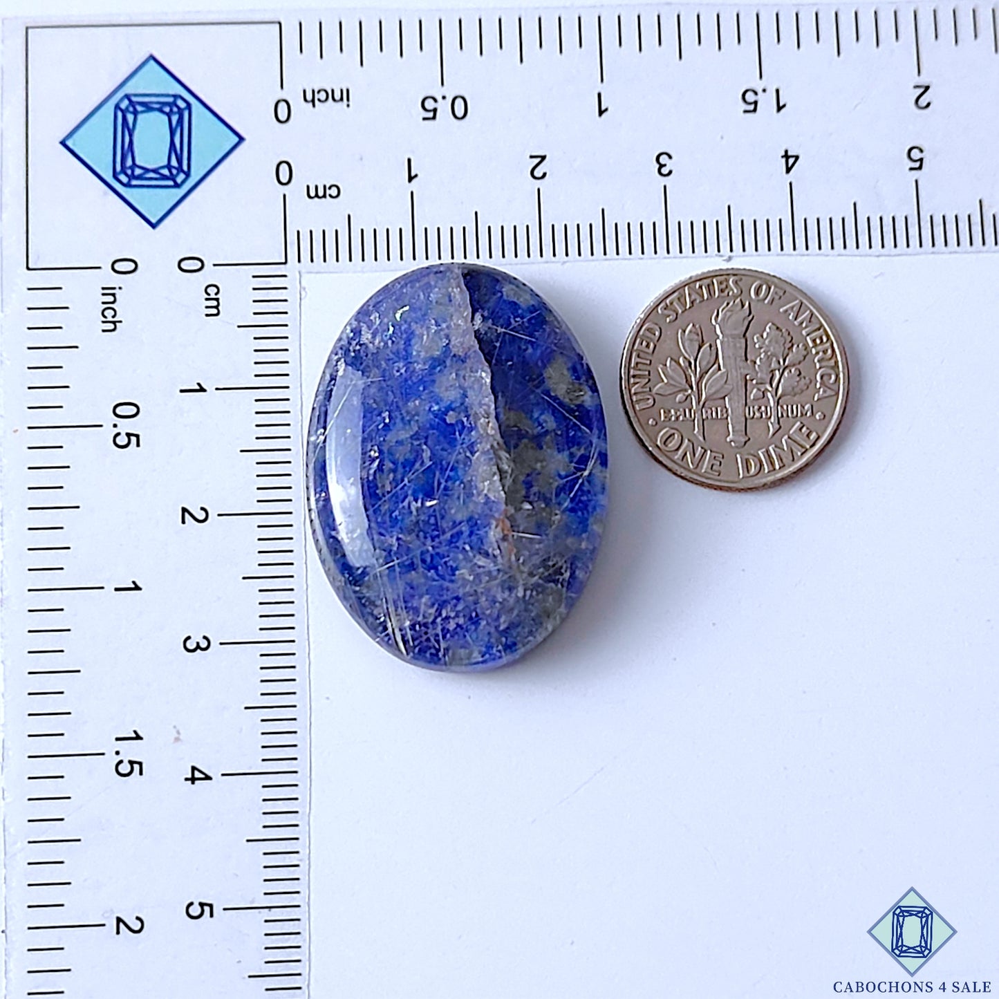 Lapis Lazuli Rutile Quartz Doublet